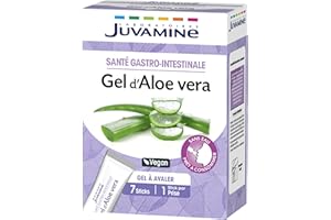 JUVAMINE, Bien-être Gastro-Intestinal, Gel d'Aloe vera, Gel à avaler, Prêt à consommer, Complément Alimentaire, Vegan, Fabriqué en France, 7 sticks