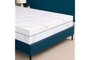 FLOWEN Topper Singolo 90x190 in Foam per Materasso Correttore Alto 6 cm con Rivestimento Sfoderabile e Lavabile Futon Top per Letto e Divano Letto per Massimo Comfort e Sonno Migliore