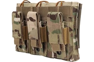 KODENOR Camuflaje mag Pouch Bolso M4 M14 AK Airsoft Gun 5.56mm 9mm Revista Bolsas Molle Pistola mag Holder