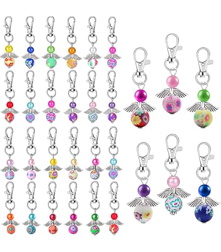 24 Ciondoli Natalizi In Legno Con Angelo, Tromba E Fiori Glitterati - Decorazioni Per Albero, Calendario Avvento E Regali Fai Da Te - Logbuch-Verlag