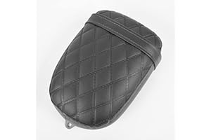 FAYEDENICY Cubierta de asiento de pasajero trasero de moto, guardabarros, sección trasera de carenado, almohadilla de cojín de cuero suave Para Rebel CMX 300 500 CMX300 CMX500 2017-2023 (Trasero-Negro)