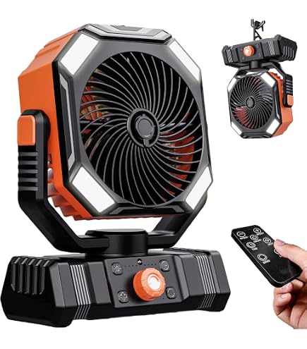 Ventilatore Nebulizzatore Portatile 20000mAh Con Oscillazione E Timer – Perfetto Per Campeggio E Esterno