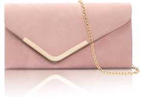 Larcenciel Pochettes et Clutches Femme, Pochette Enveloppe Sac de Soirée en Paillettes Brillant avec Chaîne
