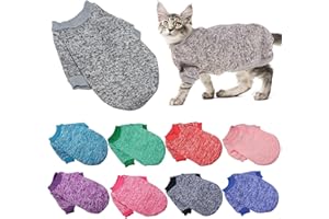 JAXICH Classic Knitwear Dog & Cat Sweater - Soft Winter Pet Clothes for Small Dogs & Puppies