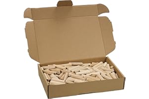 Tolux Tasselli di legno 10x50 [mm] Confezione da 250 pezzi, Spine in legno, Spine in legno zigrinate, Plug in legno, In legno di faggio di alta qualità secondo DIN 68150