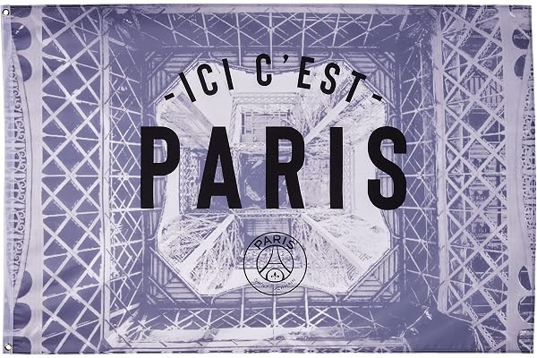 Drapeau PSG - Collection officielle PARIS SAINT GERMAIN PSG - 100 x 150 cm - Football - Ligue 1