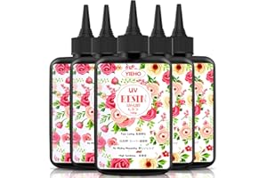 YIEHO 500g UV Resina Cristallo Trasparente Quick Curing Resina Epossica Forniture per Artigianato Gioielli