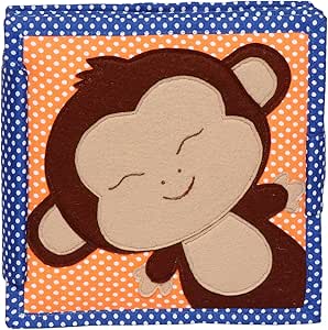 Das Affe Mini 6 Seiten Mini Quiet Book Stoffbuch Filzbuch Enteckerbuch Fuhlbuch Motorikbuch Beschaftigungbuch Aktivitatbuch Lernbuch Montessoribuch Sensorischesbuch Lernbuch Spielbuch Fahigkeiten Spielzeug Fur Kleinkinder