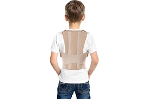 TOROS-GROUP Corrector postural; soporte para espalda; para niños y adolescentes, jóvenes y adultos Small Beige