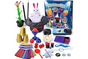 PATIFEED Trucchi di Magia, 75+ Giochi di Magia per Bambini con Istruzioni per Ogni Trucco da Eseguire, Set Magico per Ragazze Ragazzi Principianti