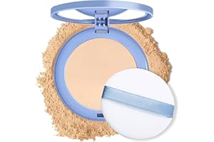 QUYIFA Polvo mate húmedo y seco, polvo perfeccionador mate GAGK, fijación resistente al agua y duradera, polvo mate GAGK Oil Control (para pieles grasas) (beige natural 1pcs, 7.3 * 7.3centímetro)