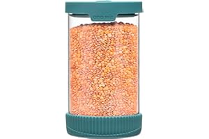 ana wiz Szklany słoik do przechowywania do układania w stos, z hermetycznym otworem wentylacyjnym i silikonową podstawą, cztery rozmiary i dwie opcje kolorystyczne, idealna organizacja kuchni