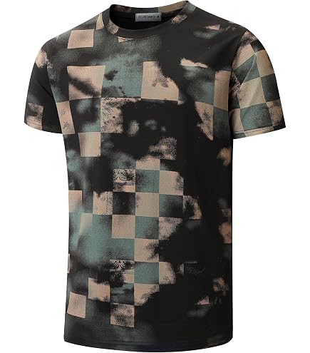 Produktbild von Blitz Muster Drucken Kurzarm T-Shirt Für Männer Mo Männer T-Shirt Straße Casual Männliche Kleidung Lose Übergroßen Tees 2024