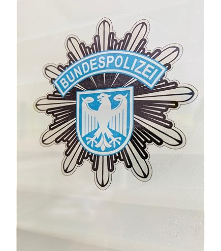 GDP Polizei Dein Partner Aufkleber Original Innenklebend Grün