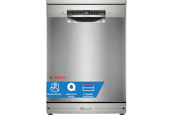 Bosch, Lavavajillas, Serie 4, Home Connect, Silencioso, Acero, SMS4EMI06E | Contrólalo desde tu móvil y disfruta del silencio. Vajilla seca y lista para guardar.