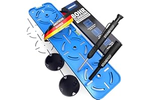 STONE REEF Szablon do wiercenia gniazd wtykowych [wraz z markerem głębokich otworów] idealny do suchej zabudowy, puszek pustych i puszek podtynkowych, dla elektryków, poziomicy, szablon do korony wiertniczej