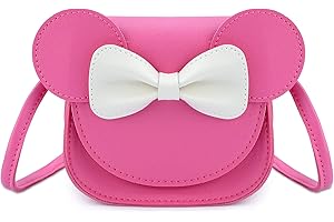 KEREDA Piccola borsa a tracolla da bambina con arco, con orecchie e topo