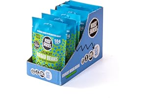 Healthy Snacks - Vegan Beef Brisket Broad Beans by Noisy Snacks - Vegan Snacks - Low Calorie, High Protein, Full of Fibre - Flavoured Fava Bean Snacks (100g x 7)