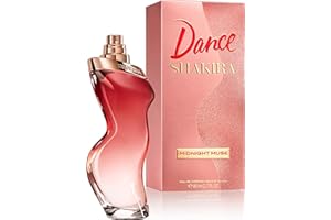Shakira, Perfumes, Dance Midnight Muse, Eau de Toilette para Mujer, Larga duración, Fragancia femenina, romántica y con encanto, Notas frutales, florales y de vainilla, Optimo uso diario, 80 ml
