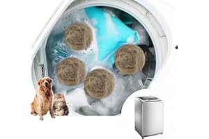 FYNDORS Pet Hair Remover for Laundry, 4 Pack Laundry Hair Catcher Washing Machine Lint Remover Reusable - Pet Fur Laundry Catcher Hair Remover for Laundry Clothes Bedding (A-Green Orange)