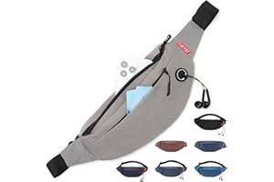 Tinyat Sac Banane Ville Travel Fanny Pack Ceinture Sac de Taille Sling Pocket Super léger pour Voyage Bum Bag T201 (gris/2003)