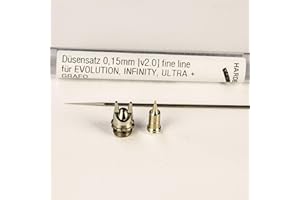 Harder & Steenbeck Fineline 126823 - Set di ugelli per Infinity, misura piccola, 0,15 mm