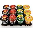 Noodles Multipack of 12 With 3x Pot Noodle Beef and Tomato,3x Chicken & Mushroom, 3xOriginal Curry, and 3xBombay Bad Boy - Quick and Easy Ready Meals and Snacks