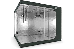 ‎ROYALROOM RoyalRoom® - Grow Tent 240 x 240 x 200 cm - Indoor Greenhouse - Strong Cover, Washable, Lightproof - Tube Thickness 19 mm, Robust Zip - Grow Box, Grow Tent, Grow Box, Plant Tent C240