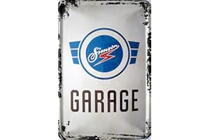 vielesguenstig-2013 Blechschild 20x30cm gewölbt - Simson Garage Vintage Logo