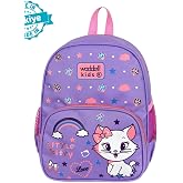 Waddell Kids Kedi Desenli &Ccedil;ocuk Sırt &Ccedil;antası, 26x33x16 cm, Lila