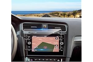Coleya Pellicola Protettiva per Navigazione Compatibile con VW Golf 7 7.5 2016 2017 2018 2019, VW Golf 7 Pellicola Protettiva in Vetro Temperato, 9H Antigraffio GPS Proteggi Schermo (8 Pollici)