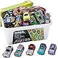 Kidology 50PCS Unbreakable Die-Cast ABS Cars with Storage Box Pull Back Cars for Kids – Perfect Toys for Boys & Girls Aged 3-8, Ideal for Holiday or Birthday Gifts for Children Aged 3-8