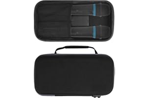 Geekria for Creators – Étui de protection rigide pour microphone pour double microphone, sac de protection de voyage avec rangement de câble compatible avec TONOR TW-820, TW630, TW620, Shure BLX2/PG58