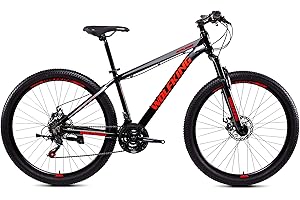 Bicystar WOLFKING MTB 29" Nero/Rosso, Mountain Bike Unisex Adulto