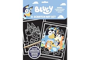 Alligator - Bluey Scratch Art Set for Kids, Activities, Gifts, and Book