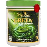 Kiperin Green Detoks Spirulina, Yeşil &Ccedil;ay ve Prebiyotik (İn&uuml;lin) - Metabolizma ve Sindirim Desteği - Şekersiz, Katkısız ve Ar
