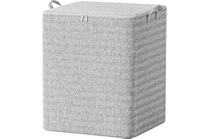 S_WAY Organizer per Armadio Grande Capacità 220 L, con Coperchio con Cerniera e Divisori Pieghevoli per Cassetti, Scatole per Vestiti per Scaffali