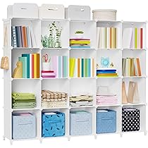 DAKFOOK Lot De 6 Cubes De Rangement Pliables Noirs En Tissu Avec Poignée - 27 X 27 X 28 Cm - Cube De Rangement Tissu Noir Avec Poignée Pour étagères