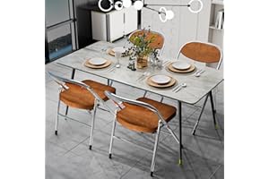 Chleby 4 Chaise Pliante Chaise Visiteur Chaise Pliante rembourrée en Tissu Chaise de Salle à Manger Pliante conviennent à la Cuisine,l'intérieur, l'extérieur,Salle de conférence Rouge-Marron