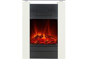 Elektrokamin Tessin von El Fuego® Farbe Weiss Kaminofen Dekokamin AY 626