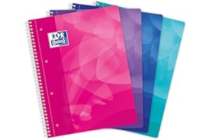 Oxford Notatnik polipropylenowy, bindowanie spiralne, A4 + Seyès losowo