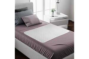 Lynmark® Lot de 4 protège-matelas lavables sans plis - Pour lit simple - Certifié OekoTex - Antidérapant - Pour incontinence et énurésie - Imperméable - Absorbe jusqu'à 8 tasses - 90 x 85 cm - Blanc