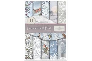 ITD Collection Rice Paper Decorated with Frost RP034 29.7 x 21 cm