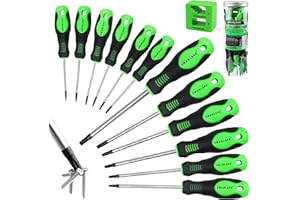 SWANLAKE GARDEN TOOLS SWANLAKE 13-Piece Magnetic Torx Screwdrivers Set, Magnetic Torx Driver Star Screwdrivers Set T5 - T40 Best Choice