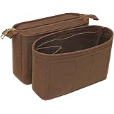 Felt Bag Organize Insert Bag in Bag for Shopping Bag with 2 Packs Fit in Neonoe and Other Bucket Bags Coffee