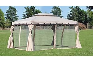 HOMEGARDEN Ricambio 4 Teli Laterali moschiera Gazebo Adventure 300x 400