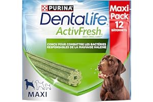 PRO PLAN DENTALIFE | ACTIVFRESH | Friandises pour Chien Adulte de Grande Taille | Aide à Combattre la Mauvaise haleine | Sachet | 12 Bâtonnets | 426g