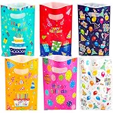 Annhao 30 Pieces Children's Birthday Bags, Cookie Candy Bags, Children's Birthday Gift Bags, Children's Candy Bags for Birthd