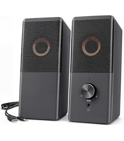 Cyber Acoustics 4 Watt 2.0 Computer Speaker System - Black (CA