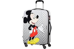 American Tourister Disney Legends - Spinner M, Equipaje infantil, 65 cm, 62.5 L, Multicolor (Mickey Mouse Polka Dot)